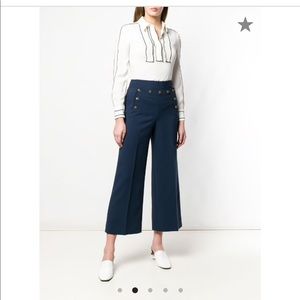 Tory Burch cropped sailor trousers